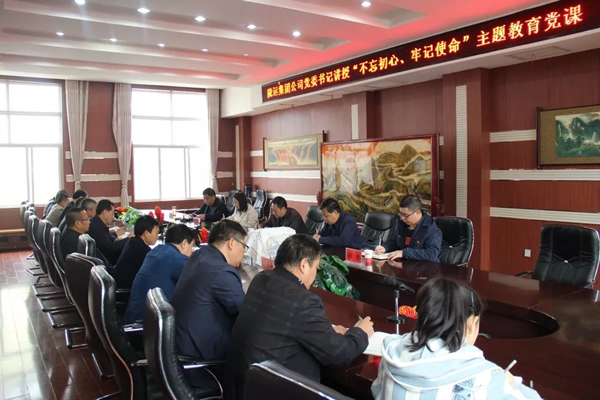 隴運(yùn)集團(tuán)公司召開(kāi)“不忘初心、牢記使命”主題教育專題黨課
