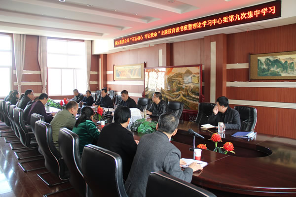 隴運集團公司黨委召開“不忘初心、牢記使命”主題教育讀書班暨理論學(xué)習(xí)中心組第九次集中學(xué)習(xí)（擴大）會議